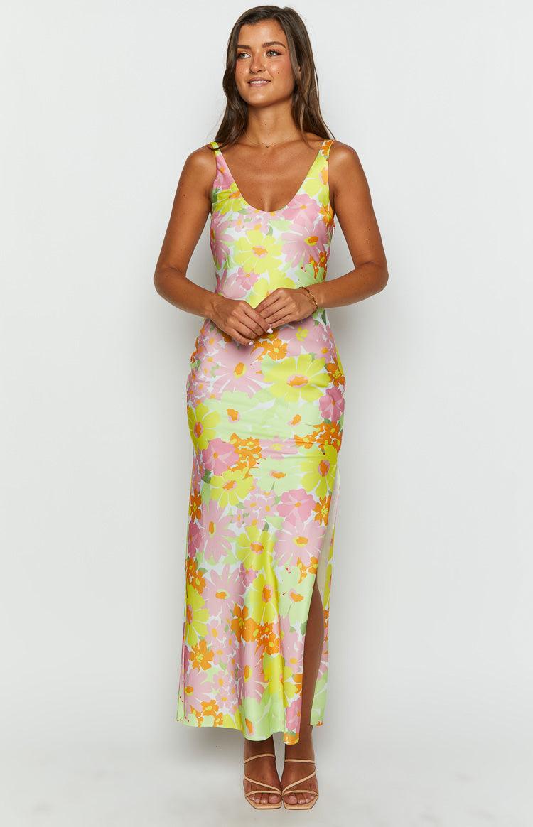 Jovie Yellow Floral Maxi Dress