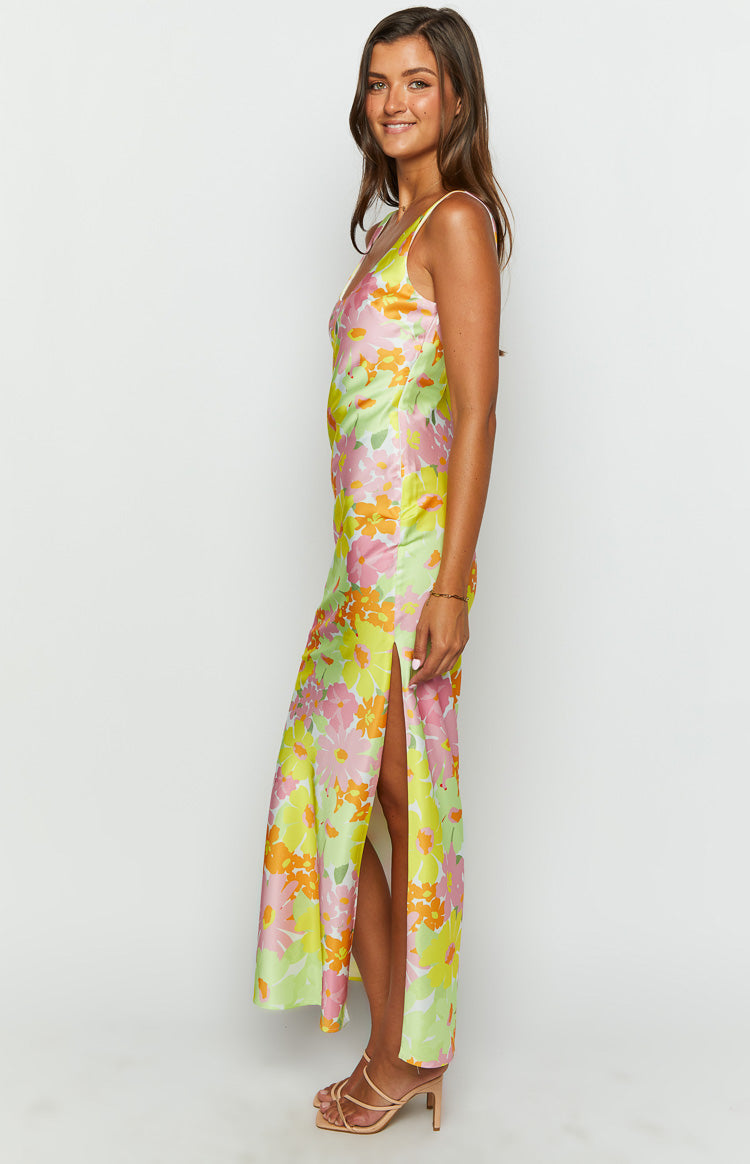 Jovie Yellow Floral Maxi Dress