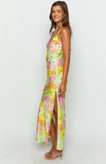 Jovie Yellow Floral Maxi Dress