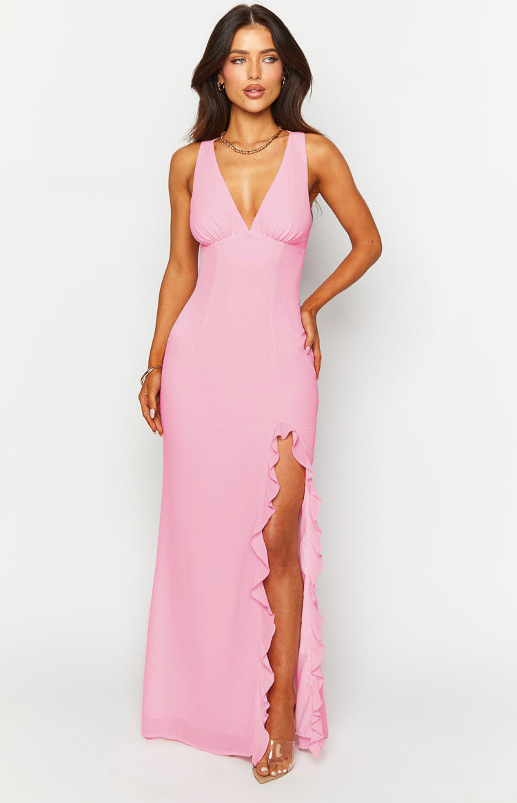 Kris Pink Maxi Dress