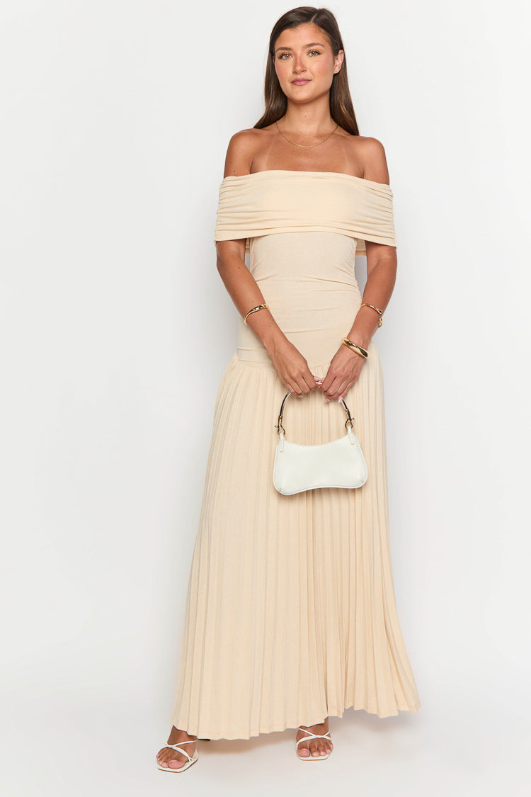 Lioness Field Of Dreams Oatmeal Maxi Dress