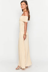 Lioness Field Of Dreams Oatmeal Maxi Dress