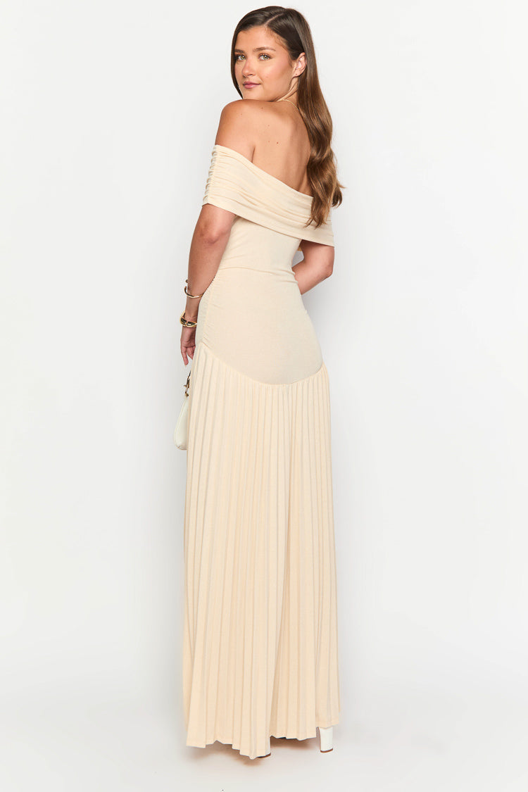Lioness Field Of Dreams Oatmeal Maxi Dress