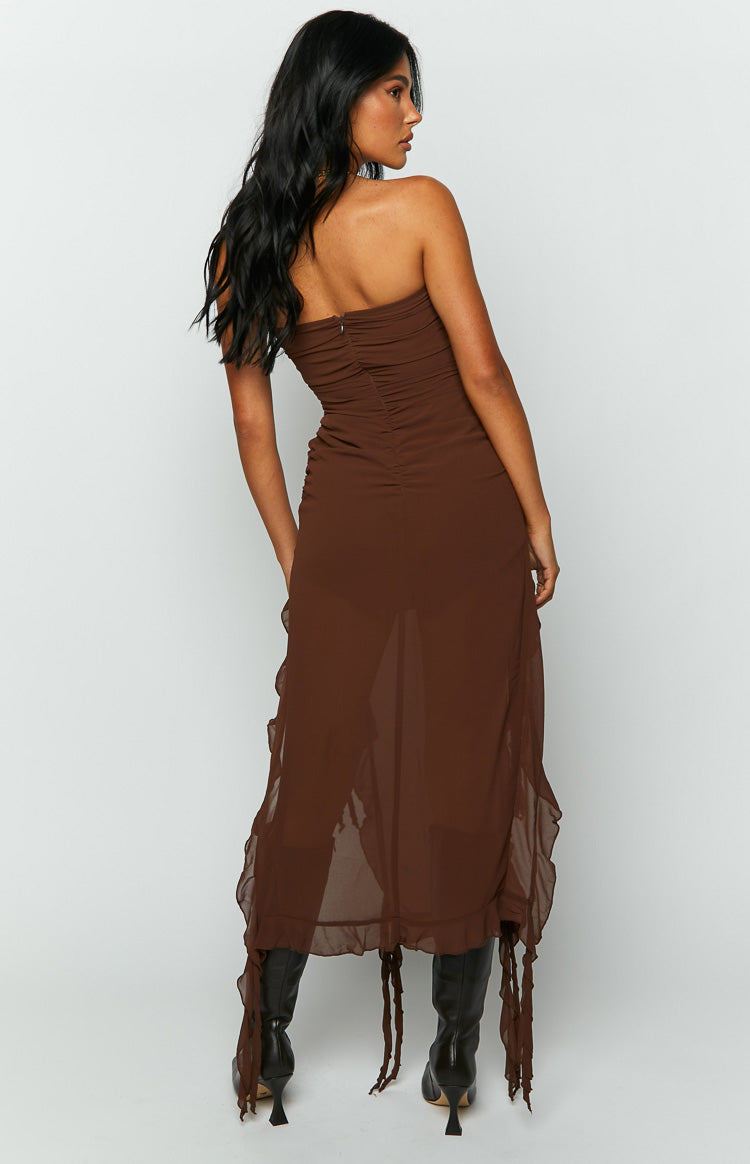 Lioness Rendezvous Chocolate Midi Dress
