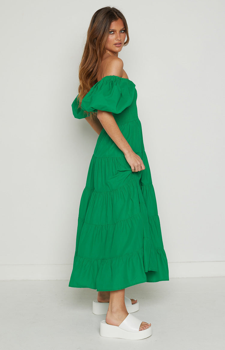Mayfair Green Midi Dress