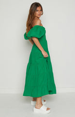 Mayfair Green Midi Dress