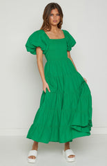 Mayfair Green Midi Dress