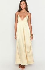 Nakita Yellow Maxi Dress