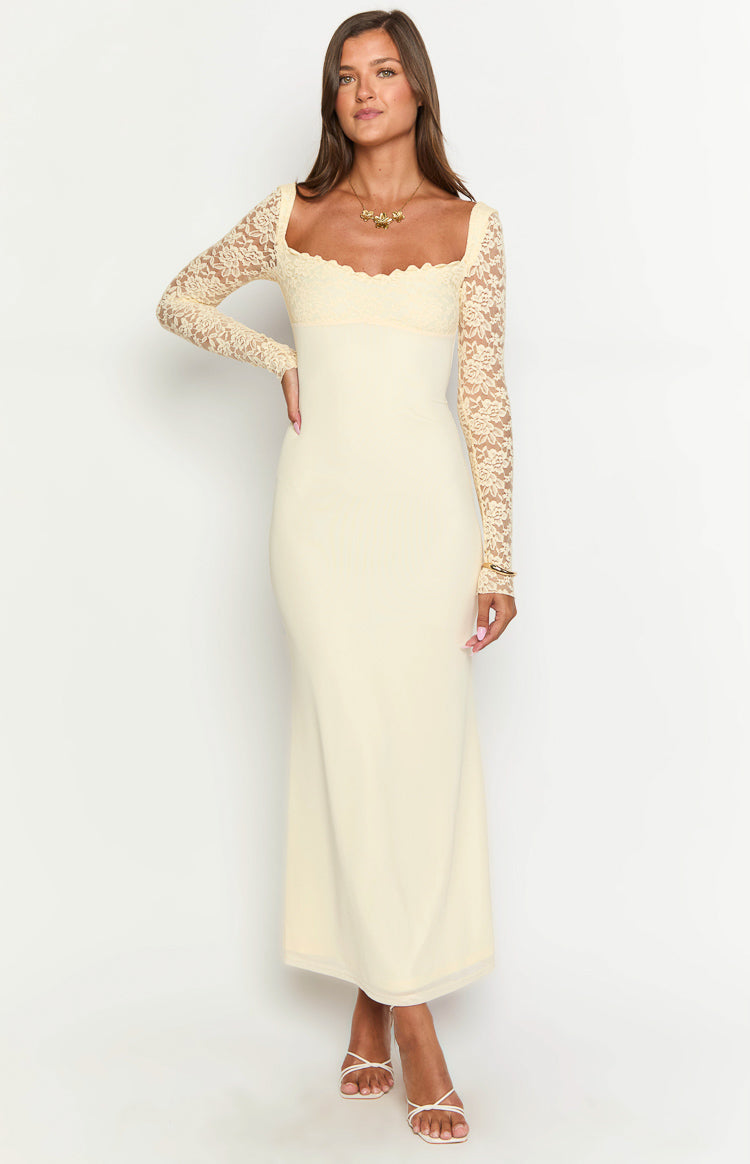 Orlanda Cream Maxi Dress