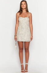 Penny Lane Silver Sequin Mini Dress