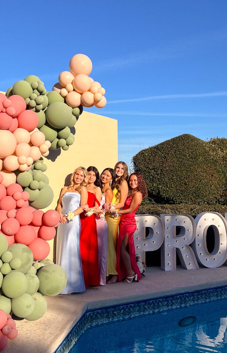 Pink Bloom Satin Strapless Maxi Dress