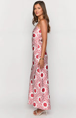 Renesmee Red Tile Print Maxi Dress
