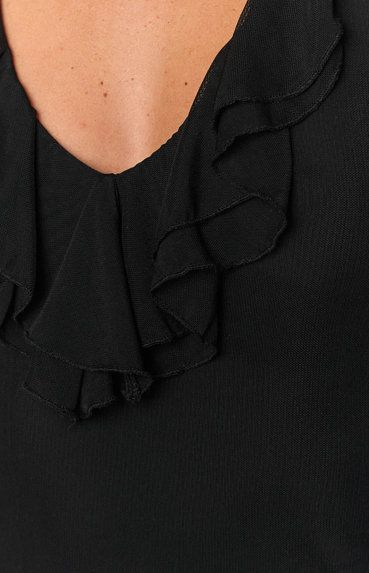 Rita Black Mini Dress