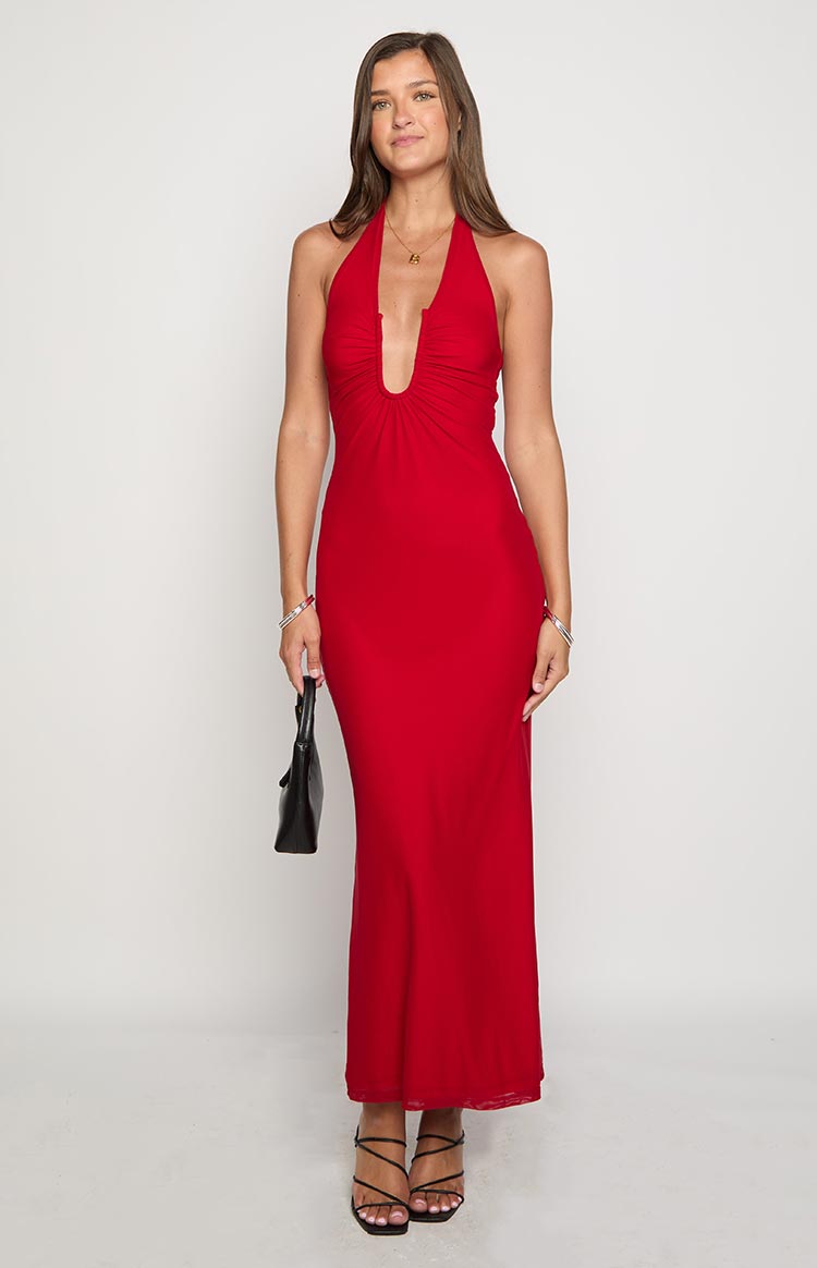 Raymin Red Maxi Dress