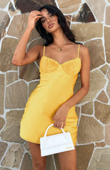 Sunshine Yellow Mini Day Dress