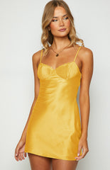 Sunshine Yellow Mini Day Dress