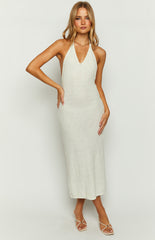 Tucson White Crochet Maxi Dress