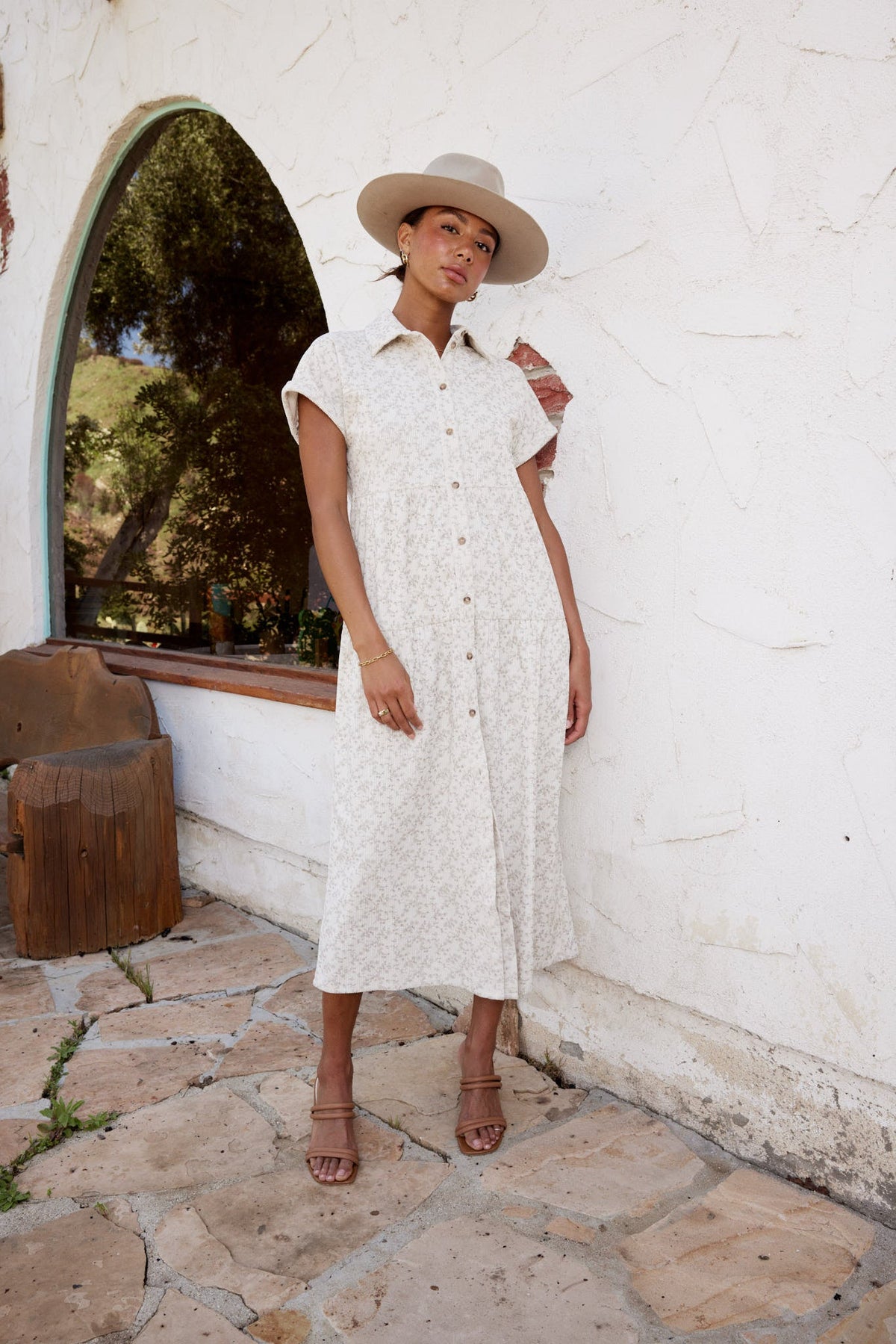 Lane Collared Maxi Dress