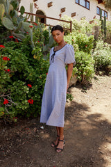 Lilia Gingham Maxi Dress